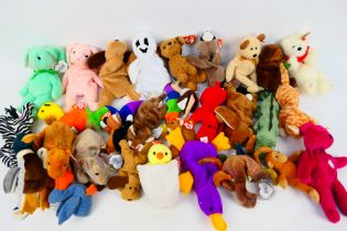Ty Beanies - Teenie Beanie Babies - A collection of 30 x including Patti, Bones, Valentina, Huggy,