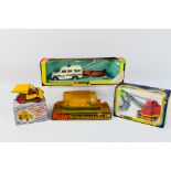 Corgi - Dinky - 4 x boxed models, a limited edition Land Rover with Mumbles Lifeboat # 9,