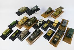 Amercom, Other - 18 x unboxed Atlas Military vehicles - Lot includes a Steyr RSO/01 + Pak 40 1944.