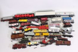 Hornby, Lima, Roco, Liliput - 36 x OO Gauge model railway rolling stock - Lot to includes wagons,