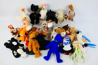 Ty - Beanie Babies - Approximately 20 x Beanie Babies - Lot includes a 'Butch' dog.