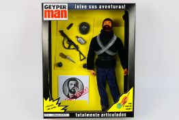 Geyper Man - A boxed Geyper Man reissued #7002 'Comando Secreto' (Secret Commando) 12" action