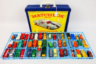 Matchbox - A 48 x car carry case with 4 x trays and 48 x vehicles including Land Rover Safari #12,