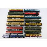Hornby - Triang -Trix A rake of 18 unboxed OO gauge passenger coaches,