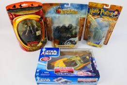 Mattel, Toy Biz, Hasbro - 4 x boxed figures to include Star Wars, Lord of the Rings,
