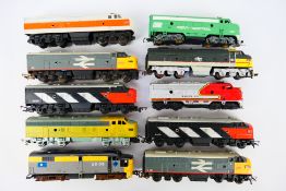 Tri-ang - AHM - 10 x unboxed American Diesel locos, some have been repainted, all show signs of use,