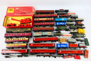 Hornby - Tri-ang - Jouef - A collection of OO gauge wagons and coaches including a rare Battle