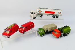 Dinky - A group of unboxed models including AEC Esso tanker # 945, Ford Transit # 1025,