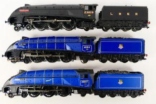 Bachmann - Three unboxed Bachmann OO gauge versions of the Class A4 4-6-2 steam locomotives and