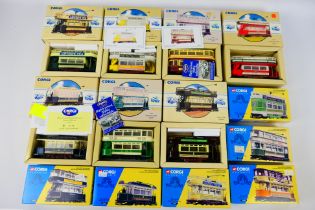 Corgi Classics - 12 boxed diecast model trams from various Corgi ranges.