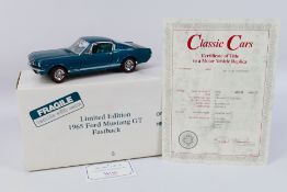 Danbury Mint - Classic Cars - A 1:24 scale limited edition 1965 Ford Mustang GT Fastback die-cast