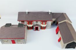Scratch Built - A charming scratch built farm house with separate cottage and barns.