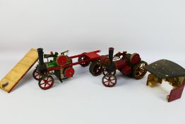 Mamod - Two unboxed Mamod steam vehicles, including Mamod SW1 Steam Wagon and TE1 Traction Engine.