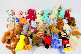 Ty - Beanie Babies - Approximately 30 x Beanie Babies - Lot includes a 'Nibbly' rabbit.