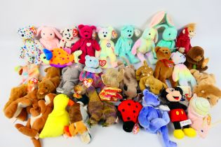 Ty - Beanie Babies - Approximately 30 x Beanie Babies - Lot includes a 'Nibbly' rabbit.