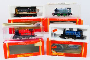 Hornby - Four boxed Hornby OO gauge locomotives. Lot consists of R054 Class 08 Shunter Op.No.