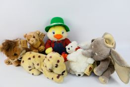 Posh Paws - Born In Africa - PMS - A group of soft toys including a Disney Store Dumbo, 2 x lions,