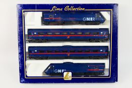Lima - A boxed Lima OO gauge L149872 Class 125 HST in GNER livery 4 car train pack Op.
