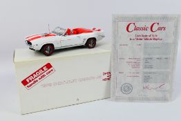 Danbury Mint - Classic Cars - A 1:24 scale 1969 Chevrolet Camaro SS die-cast model by Danbury Mint