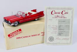 Danbury Mint - Classic Cars - A 1:24 scale 1959 Cadillac Series 62 die-cast model by Danbury Mint -