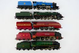 Hornby - Lima - Triang Jouef - Five unboxed OO gauge steam locomotives and tenders.