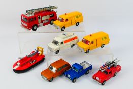 Dinky - A collection of vehicles including Ford Transit # 417, Land Rover #344,