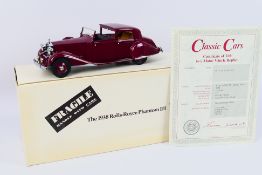 Danbury Mint - Classic Cars - A 1:24 scale 1938 Rolls-Royce Phantom 3 die-cast model by Danbury