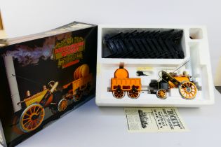 Hornby - A boxed Stephensons Rocket real steam train set 3 1/2 inch gauge # G100.