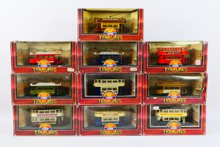 Corgi - A fleet of 10 boxed diecast model trams from Corgi's 'Tramlines' series.