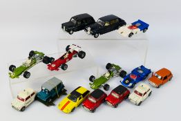Dinky - A group of unboxed models including Mini Clubman # 178, Alfa Romeo 33 Tipo # 210,