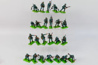 Britains Deetail - An unboxed collection of 24 Britains Deetail German Infantry figures.