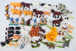 Britains - A loose collection in excess of 100 Britains plastic Farm animals,