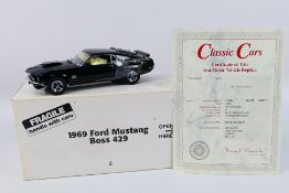 Danbury Mint - Classic Cars - A 1:24 scale 1969 Ford Mustang Boss 429 die-cast model by Danbury