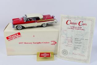 Danbury Mint - Classic Cars - A 1:24 scale 1957 Mercury Turnpike Cruiser die-cast model by Danbury