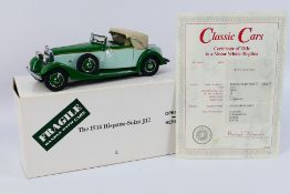 Danbury Mint - Classic Cars - A 1:24 scale 1934 Hispano-Suiza J12 die-cast model by Danbury Mint -