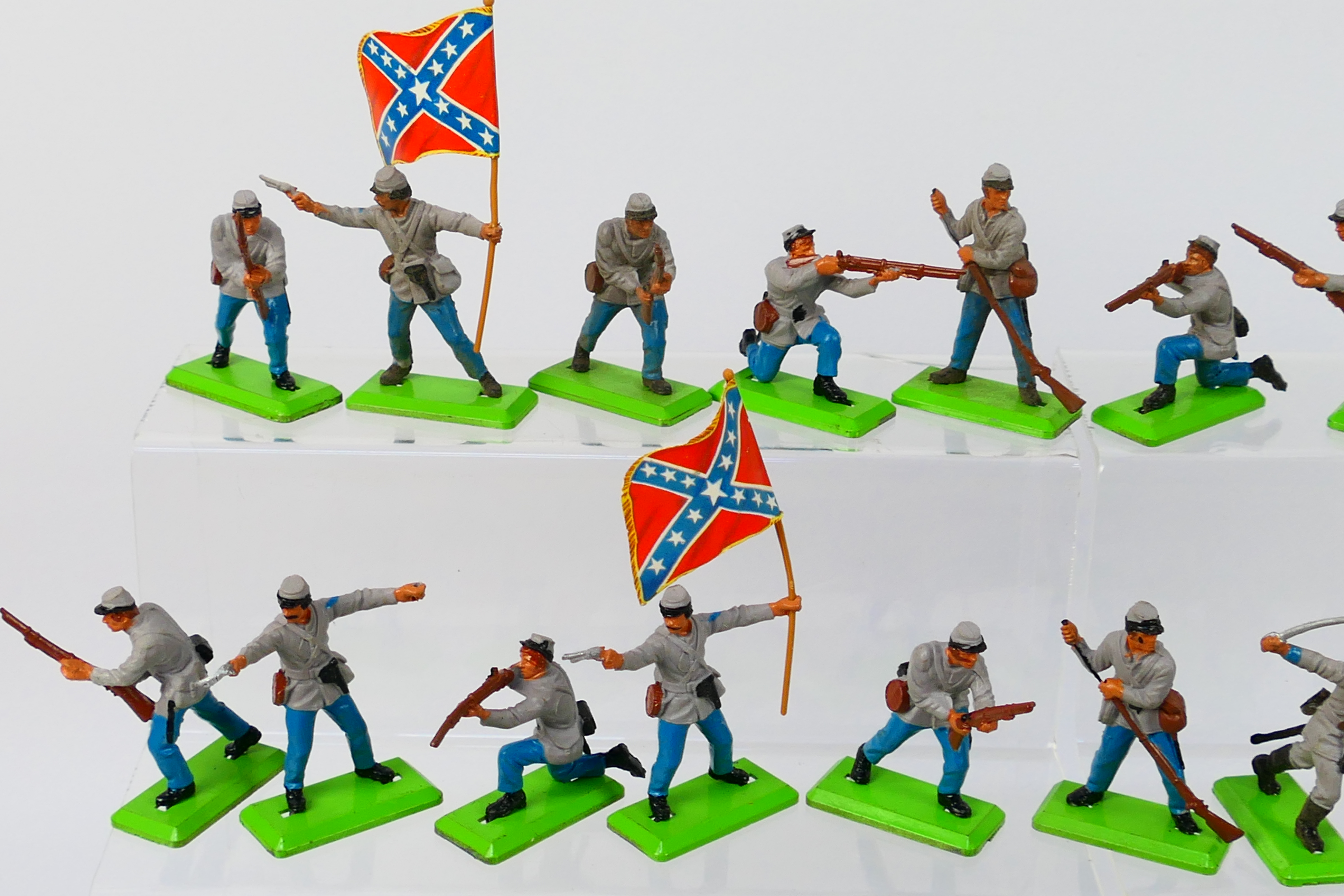 Britains Deetail - An unboxed regiment of 40 Britains Deetail United States Federal Infantry and - Image 2 of 6