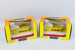 Lincoln Industries - 2 x boxed battery operated hovercraft models # 3702.