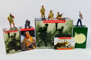 King and Country - Four boxed figures by King and Country from various series.