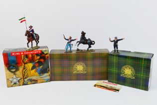 King and Country - Three boxed figures from various King and Country ranges.