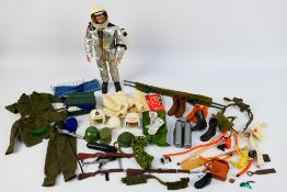 Palitoy - Action Man - A vintage Talking Commander Action Man figure with a quantity of uniforms