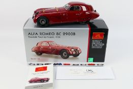 CMC - A boxed 1938 Alfa Romeo 8C 2900 B Speciale Touring Coupe in 1:18 scale # M-107.
