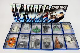 Eaglemoss - Star Trek - 12 x boxed die-cast model Stark Trek Space Ships - Lot includes Romulan