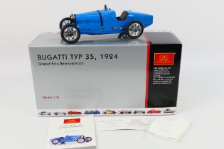 CMC - A boxed 1924 Bugatti Type 35 Grand Prix car in 1:18 scale # M-063.