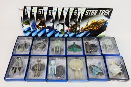 Eaglemoss - Star Trek - 12 x boxed die-cast model Stark Trek Space Ships - Lot includes Klingon