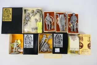 Real Models - Hinchliffe Models - Alan Caton - Seven white metal model soldier kits in various