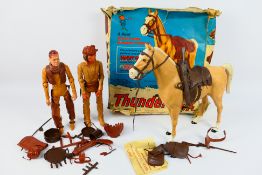 Marx - A group of Marx Western toys including Johnny West,