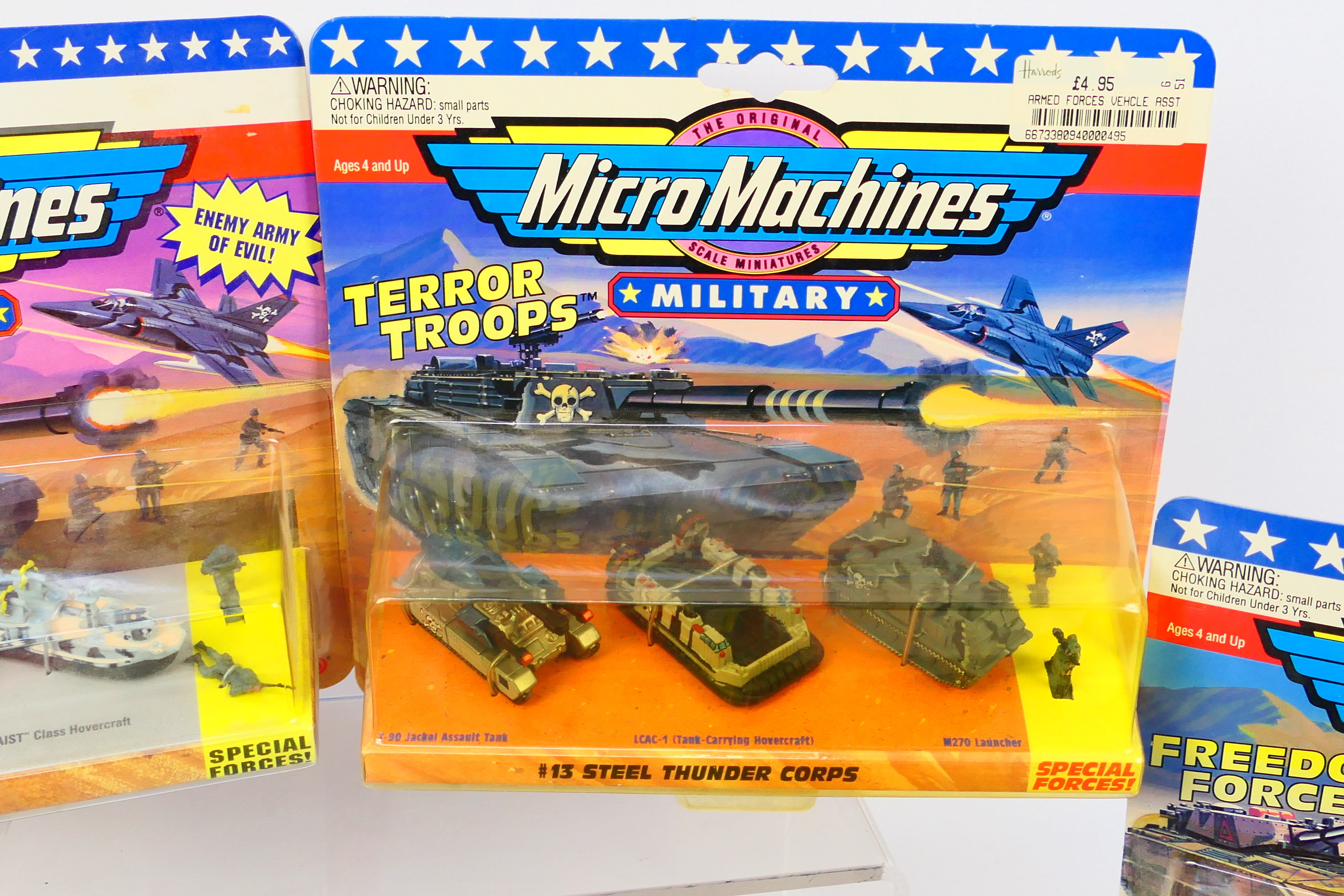 Micro Machines - 8 x unopened carded Micro Machines sets including All Terrain Attack Squad # 9, - Image 4 of 7