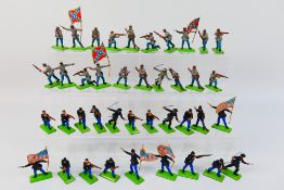 Britains Deetail - An unboxed regiment of 40 Britains Deetail United States Federal Infantry and