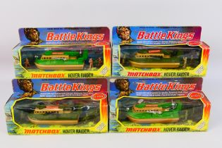 Matchbox - Battle Kings - 4 x boxed Hover Raider hovercraft models # K-105.