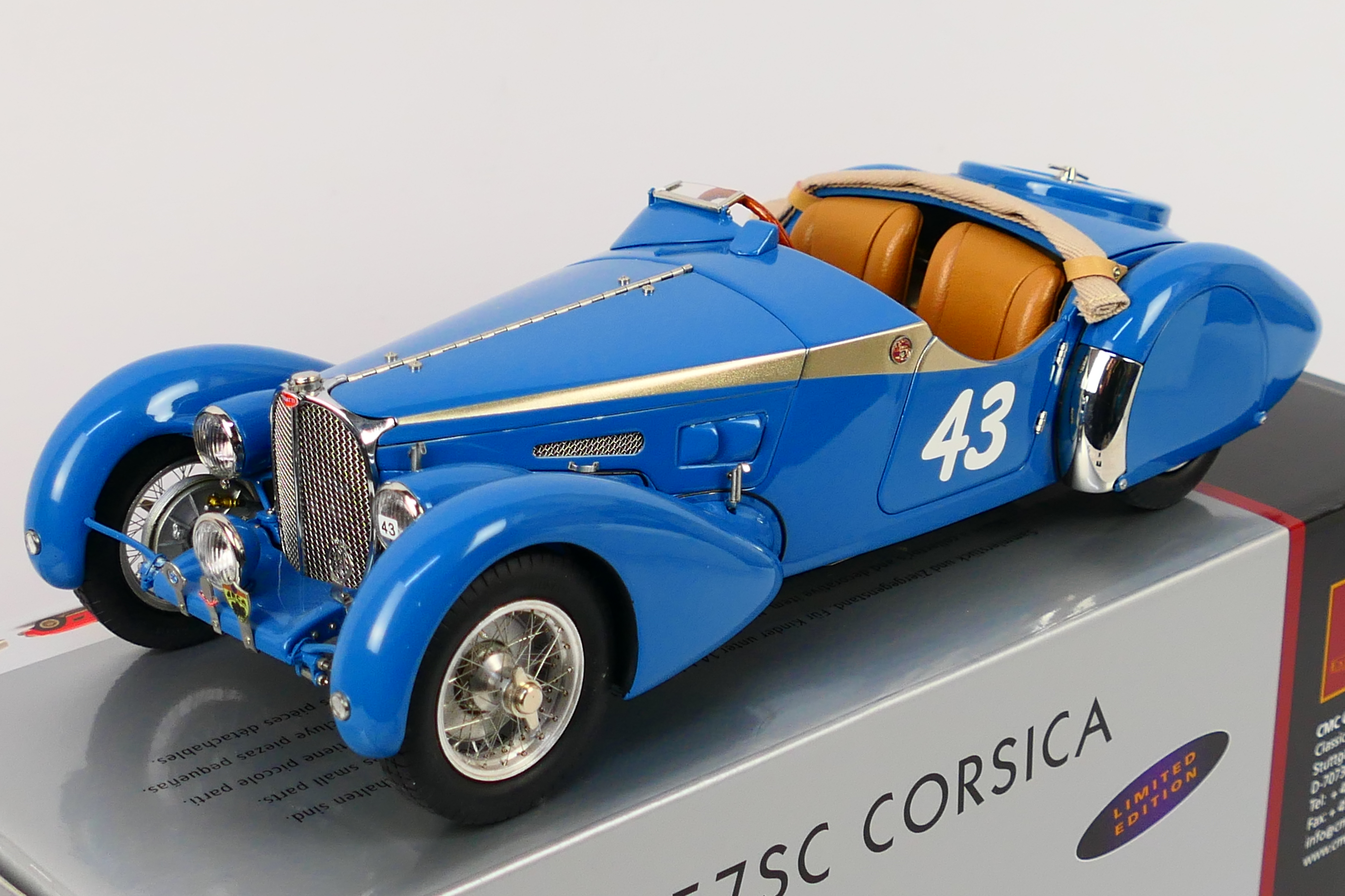 CMC - A limited edition 1938 Bugatti 57 SC Corsica in the rare Roadster Sport finish in 1:18 scale - Image 2 of 9